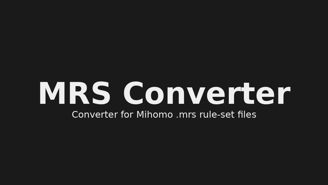 MRS Converter