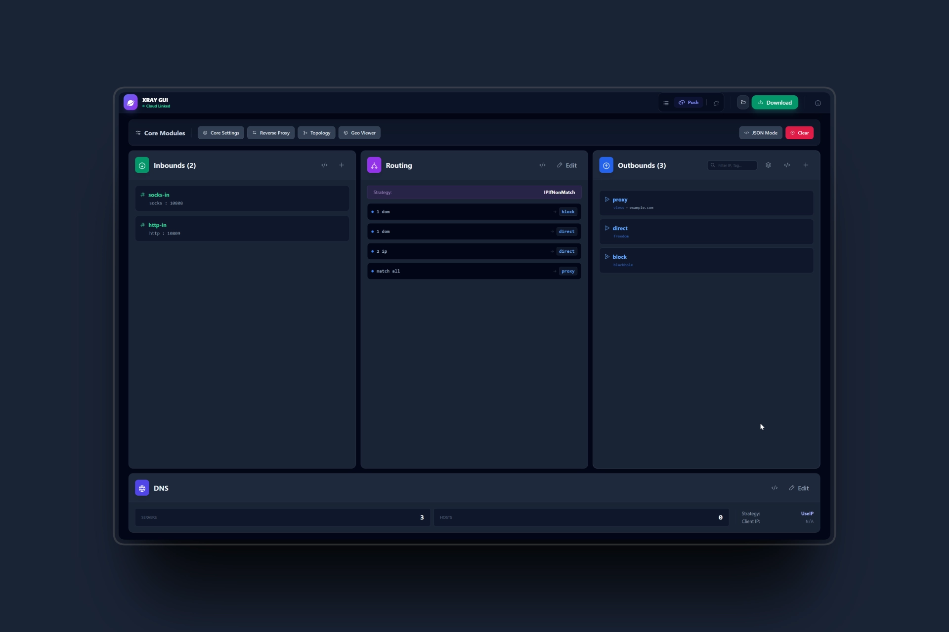 Xray Config UI Editor