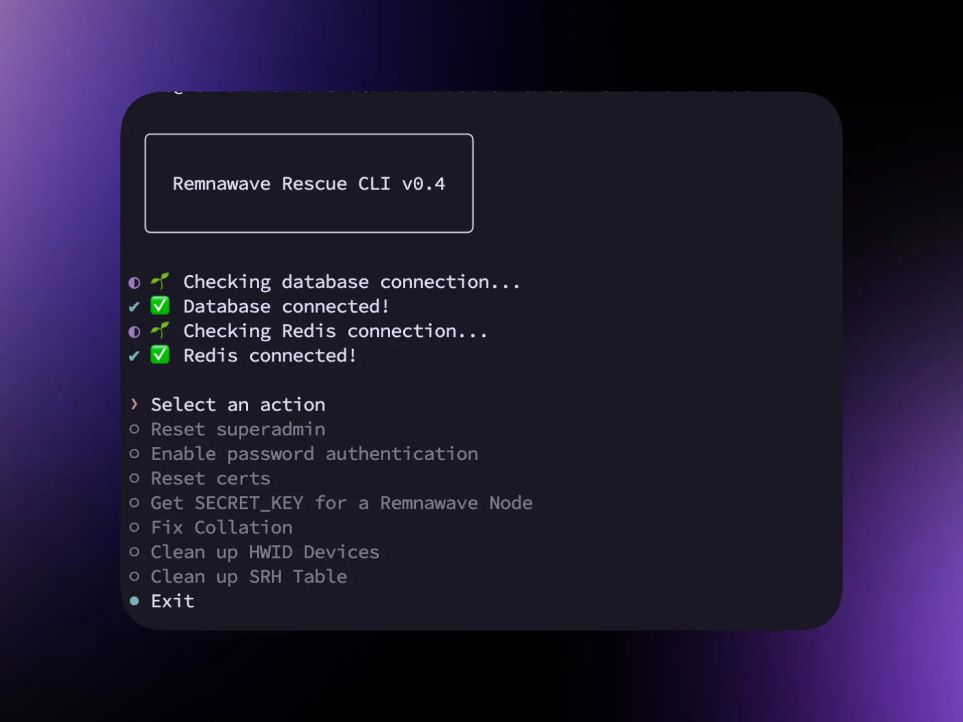 Rescue CLI